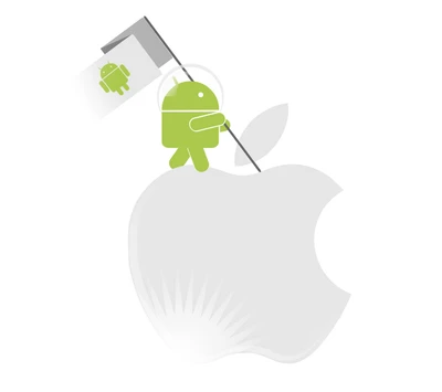 android, pomme, conquering