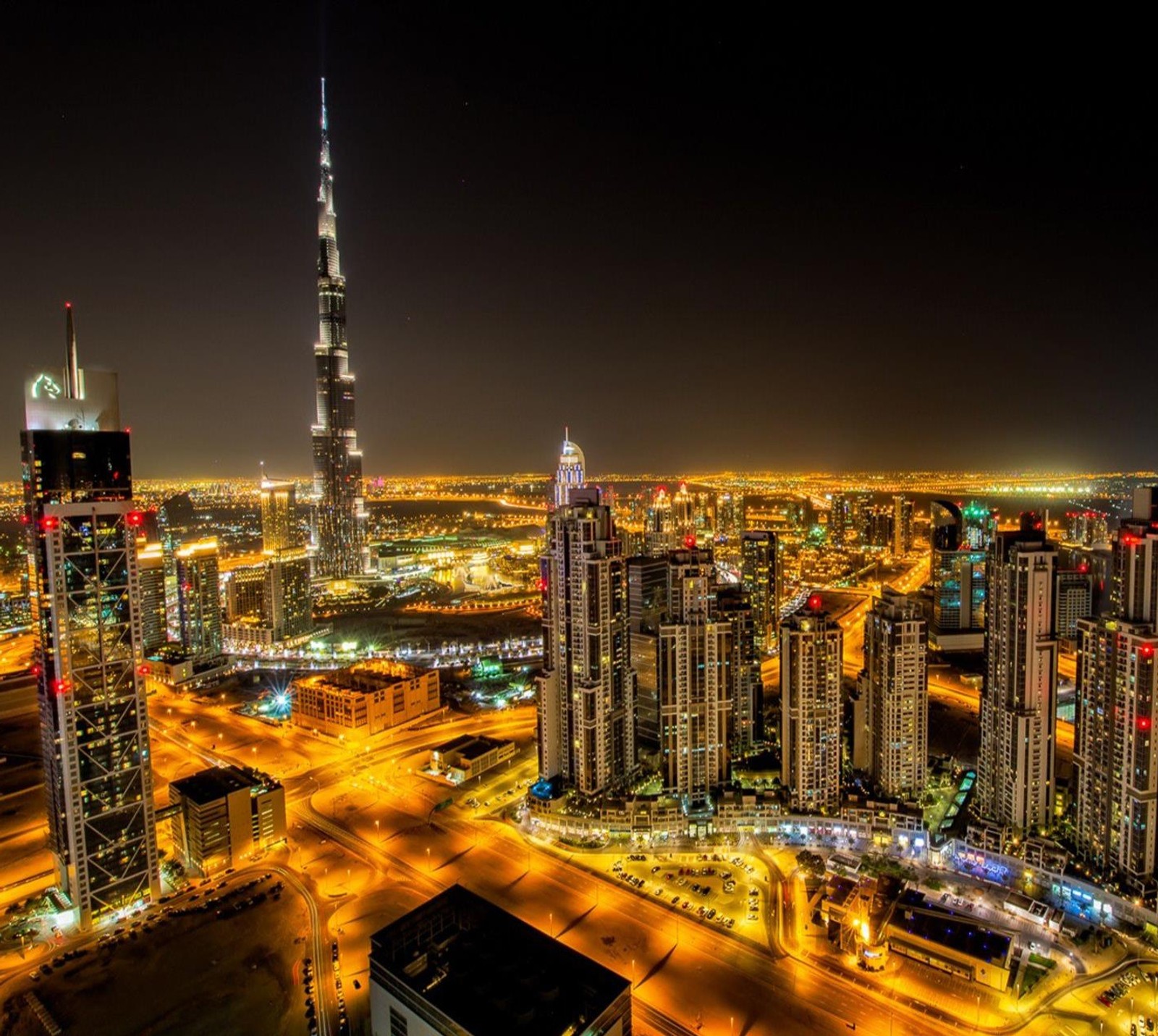 burj al khalifa, dubai, emirates, khalifa tower, lights Download Wallpaper