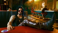 Johnny Silverhand dans le Diner Néon - Cyberpunk 2077