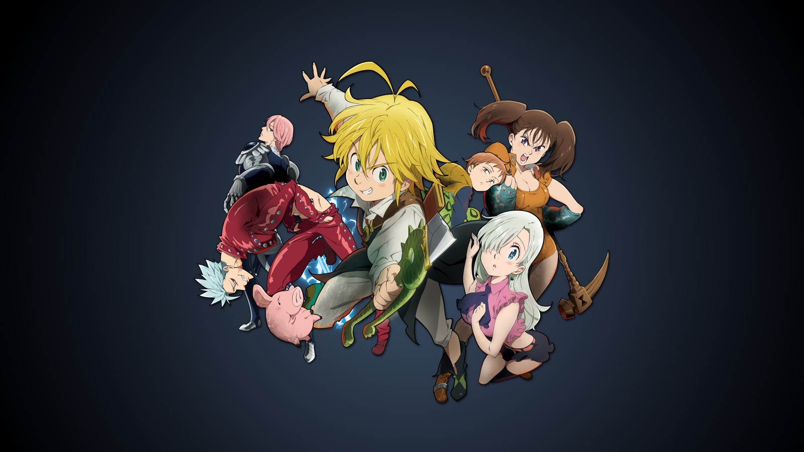 Téléchargez le fond d'écran nanatsu no taizai, les sept péchés capitaux, the seven deadly sins, anime, 七つの大罪