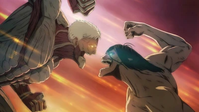 Epic Clash Between Armored Titan and Eren Yeager