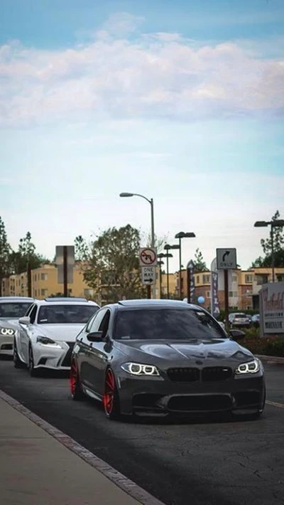 bmw, voitures, route