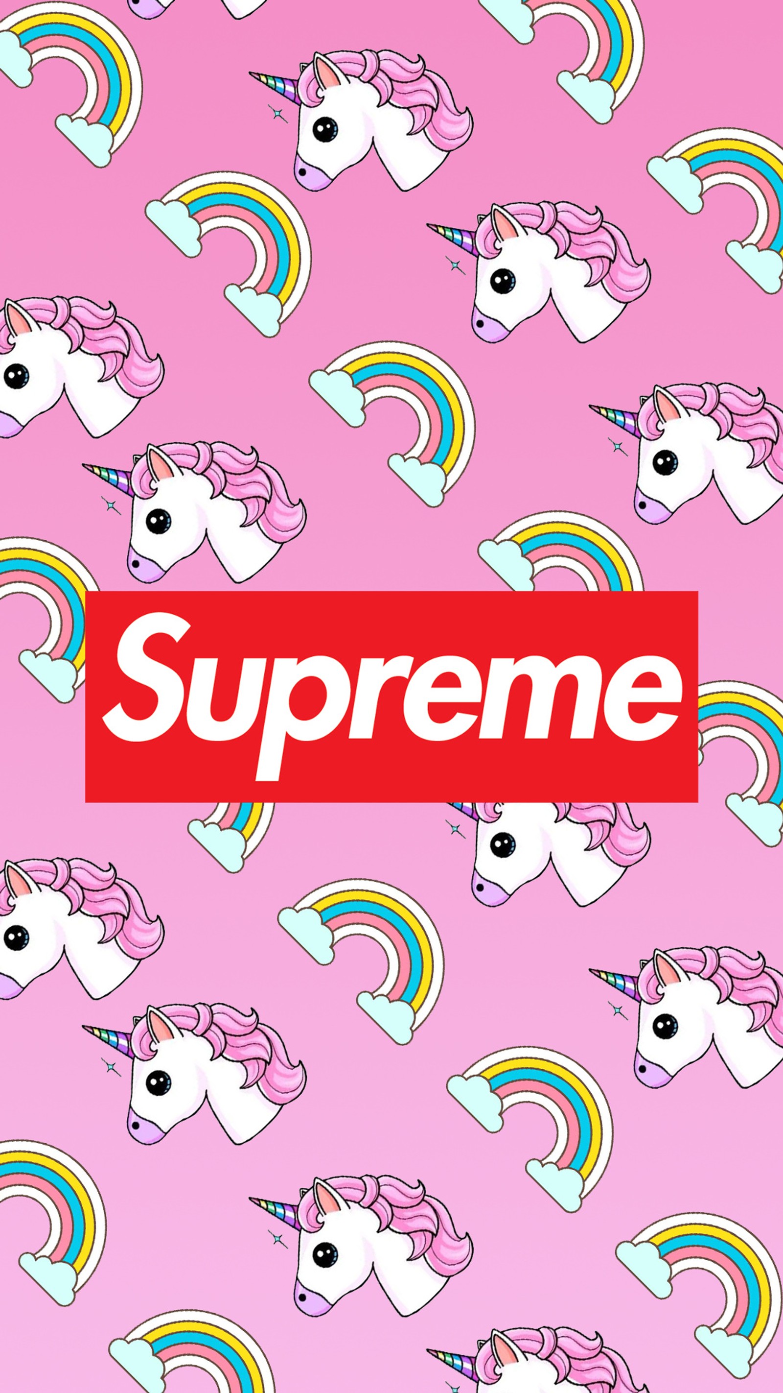 Скачать обои расслабиться, девочки, supreme, единорог, женщина