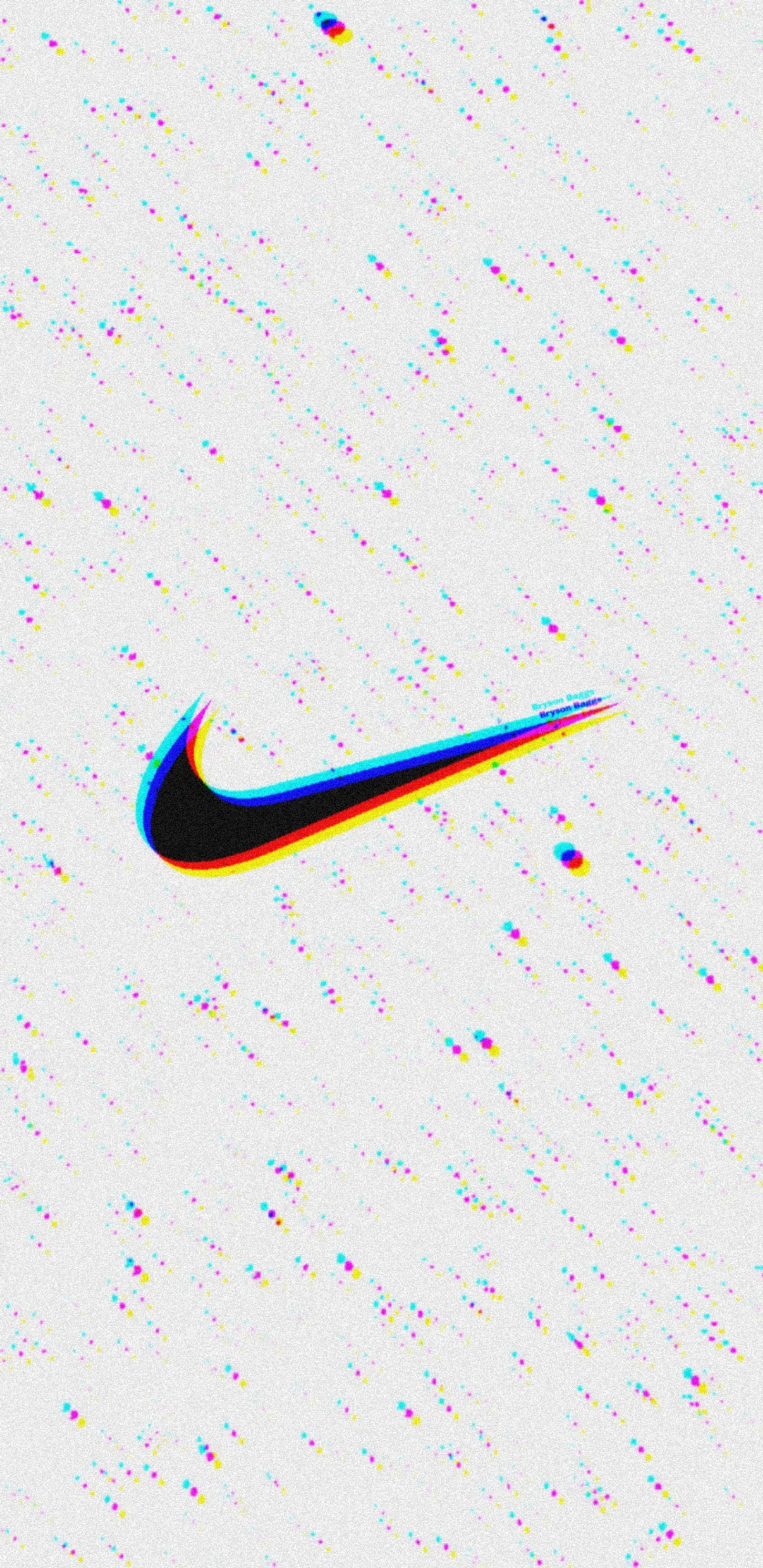 Hay un logo de nike en blanco y negro sobre un fondo blanco (3d, color, logotipo, logos, nike)