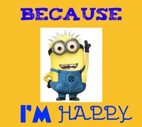 banana, cute, despicable me, happy, minion