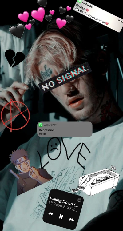 lil peep, lil peep sad, sad