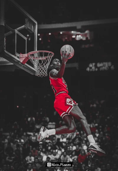 Michael Jordan Soaring to Greatness: A Moment from 'The Last Dance'