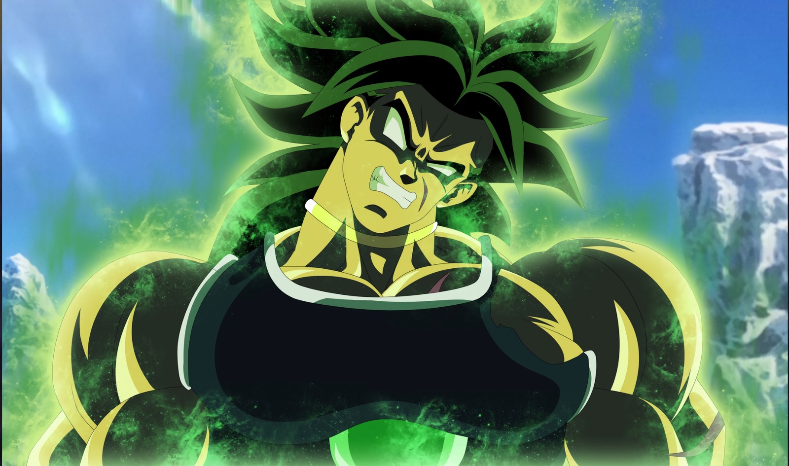 Téléchargez le fond d'écran anime, balle, broly, dragon, goku