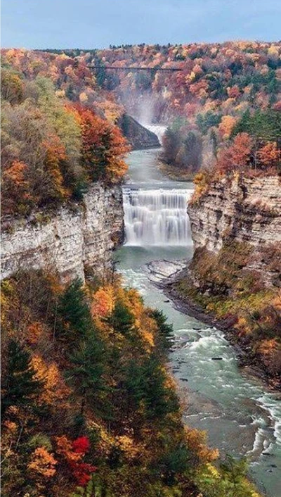 natur, new york, wasserfall