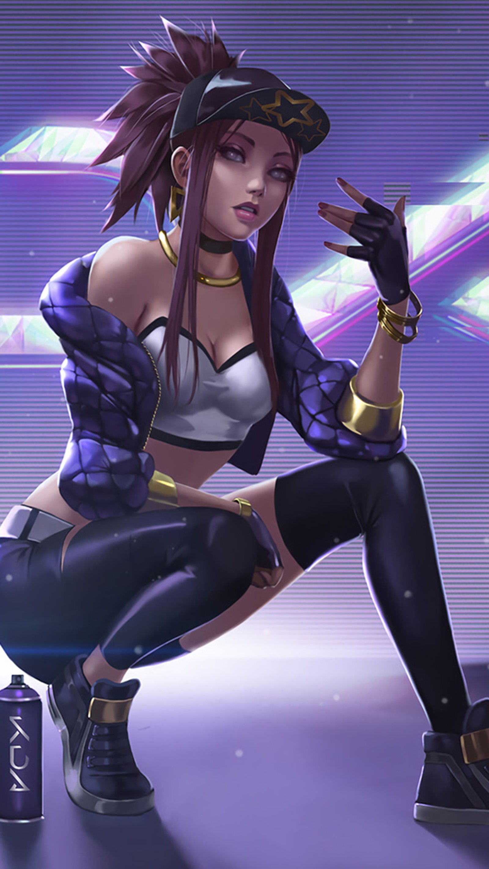 Скачать обои kda, акали, akali, легенды, лига