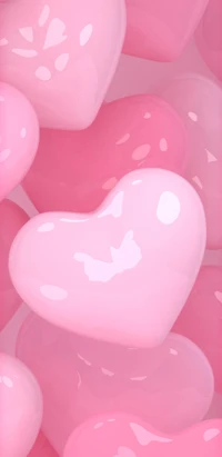 love, i love you, kiss, hearts wallpaper, pink