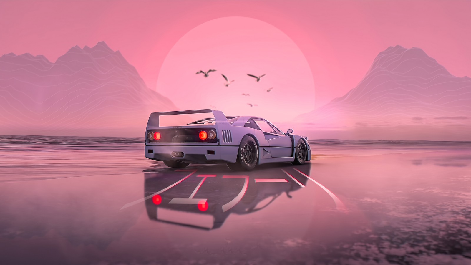 Descargar fondo de pantalla coche, coche deportivo, supercoche, coche de carreras, ferrari f40