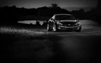 Hyundai Genesis Coupe noir élégant : une voiture de sport de luxe personnelle