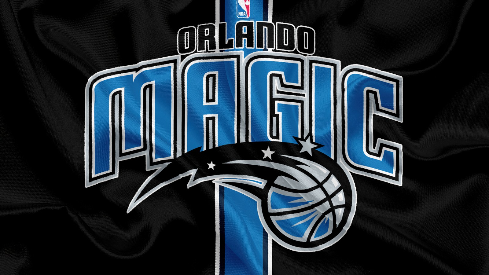 Lade orlando magic, dunkler hintergrund, basketballmannschaft, nba, sport herunter