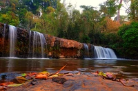 la cascade, vietnam, plan deau, nature, eau