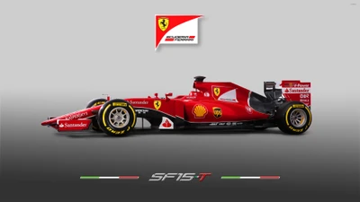 Design do carro de corrida de Fórmula Um Scuderia Ferrari SF15-T