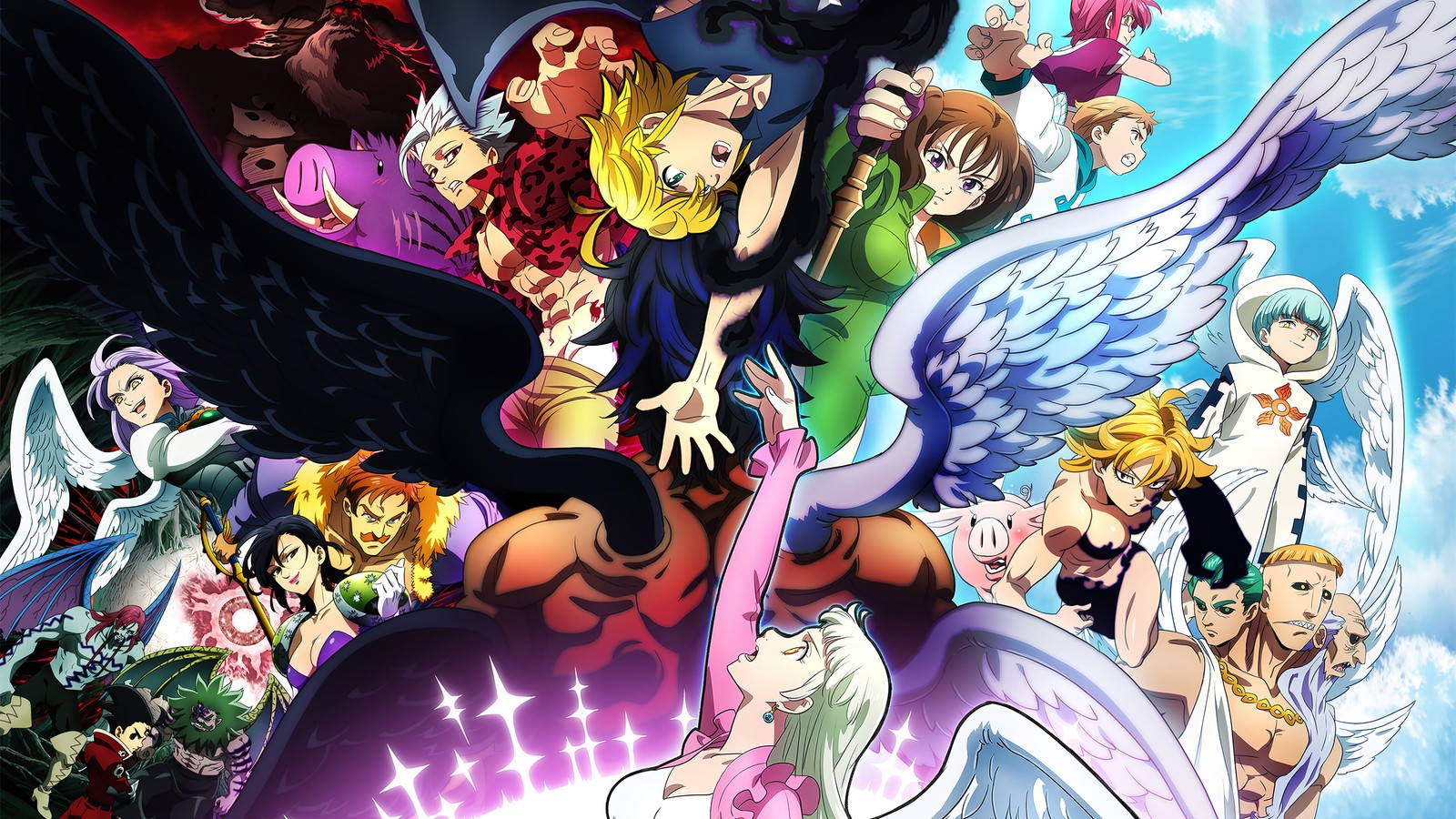 Descargar fondo de pantalla nanatsu no taizai, fundo no shinpan, anime, los siete pecados capitales, the seven deadly sins