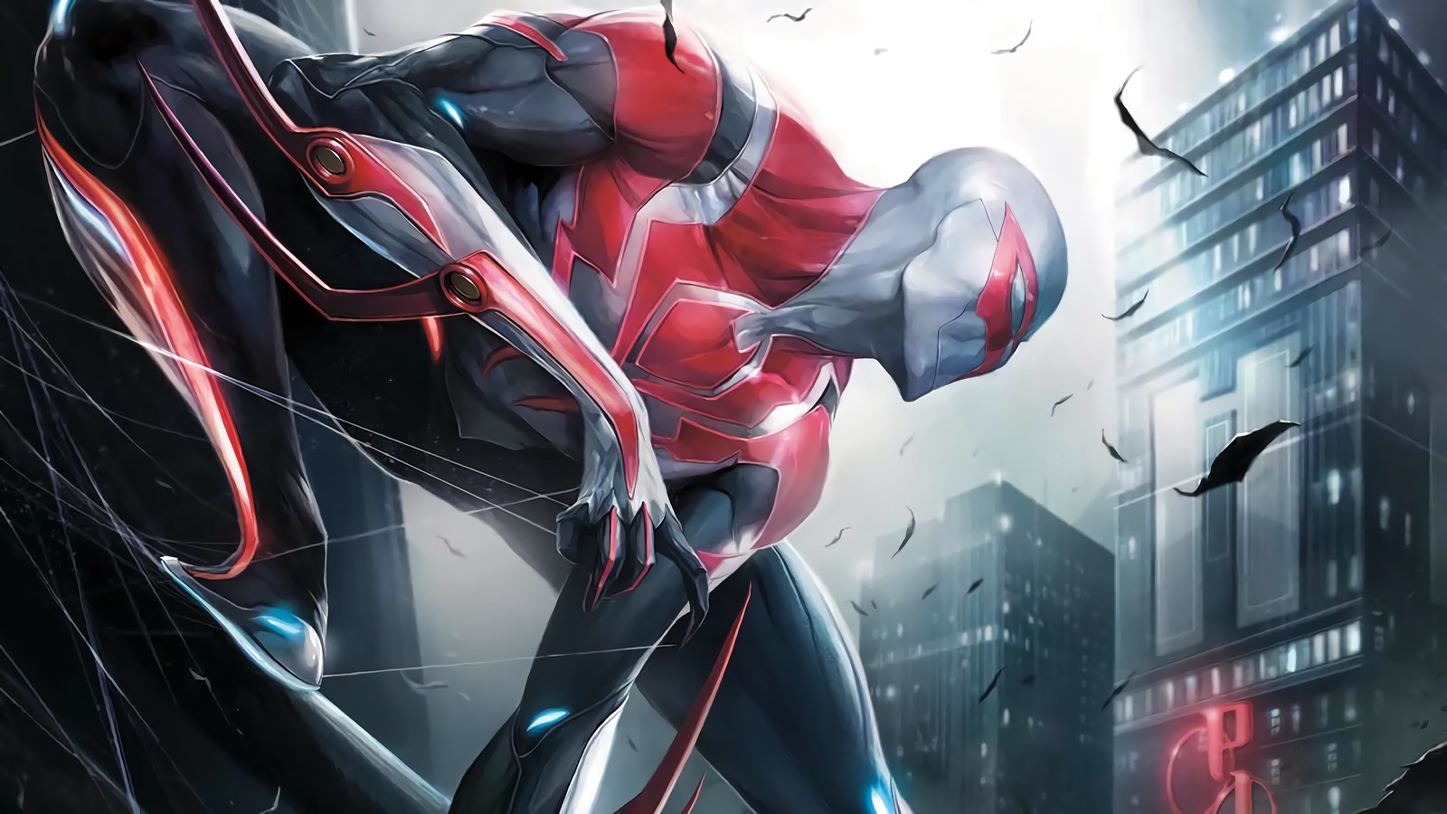 Téléchargez le fond d'écran spider man 2099, marvel comics, bandes dessinées