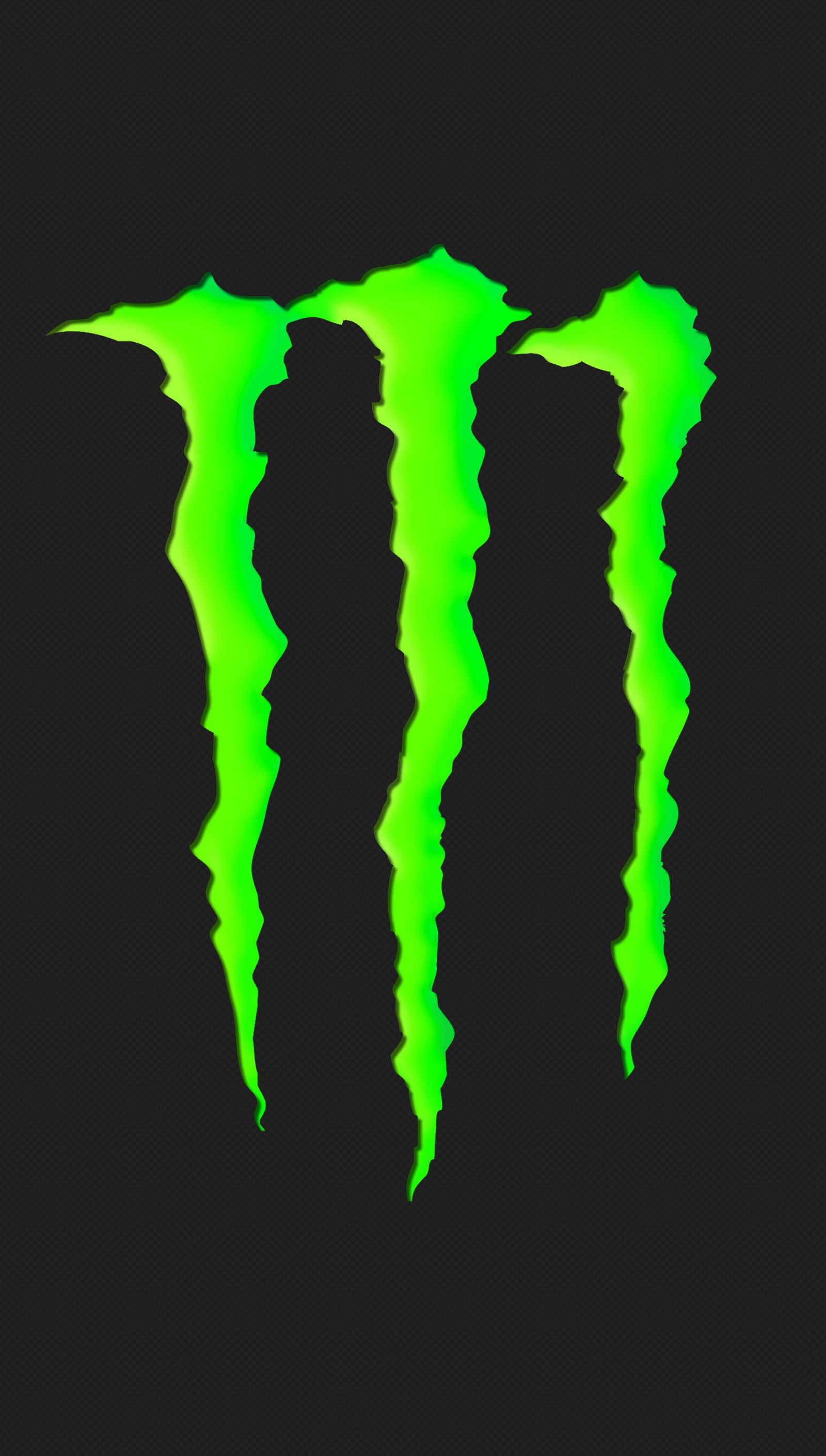 Un gros plan du logo monster energy sur fond noir (2015, énergie, gerpsybear, monstre)