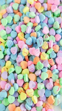 candy, colorful, colors, heart, hearts wallpaper