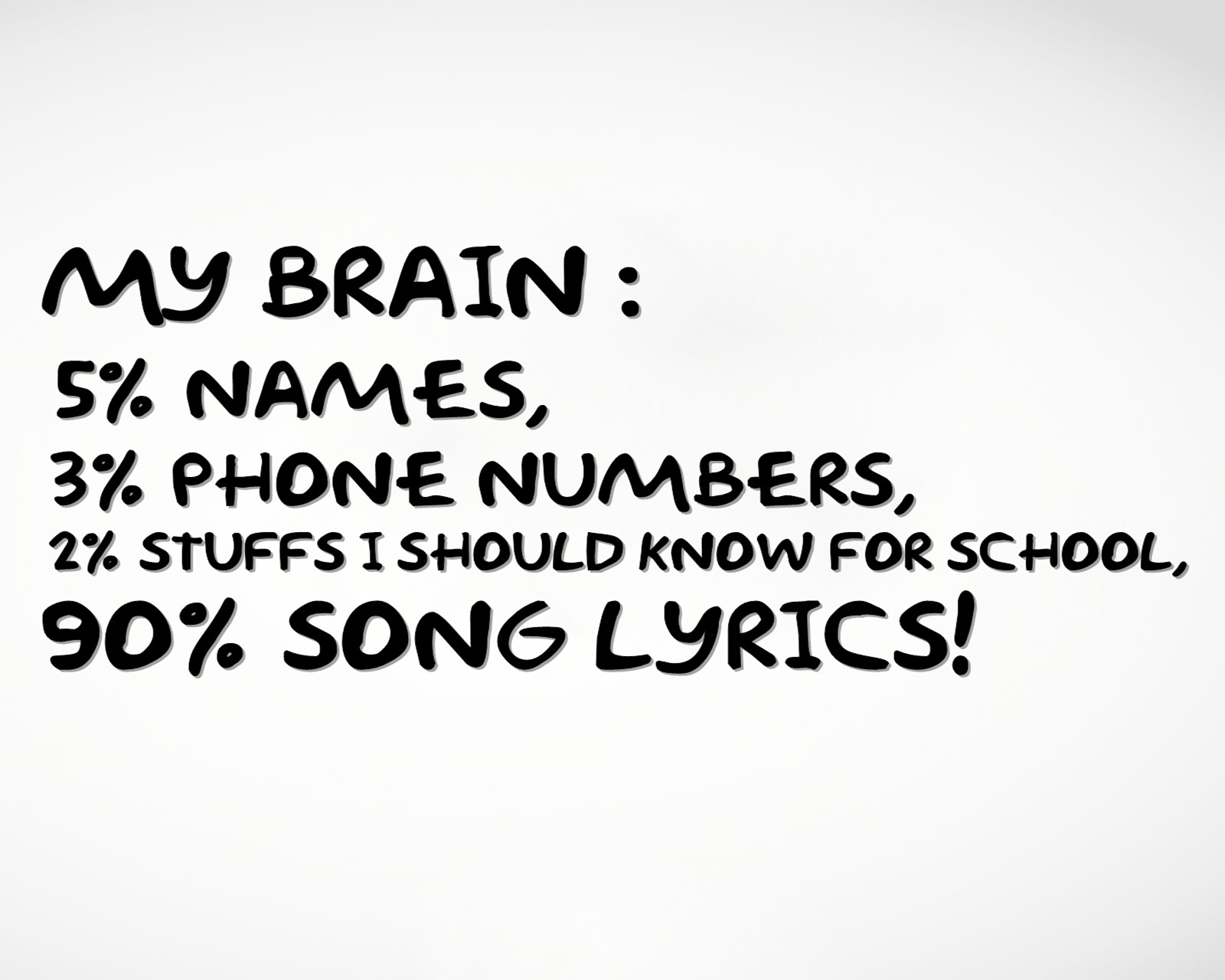 Someone wrote a poem about the number of phone numbers in their school (brain, funny, names, phone numbers, saying)