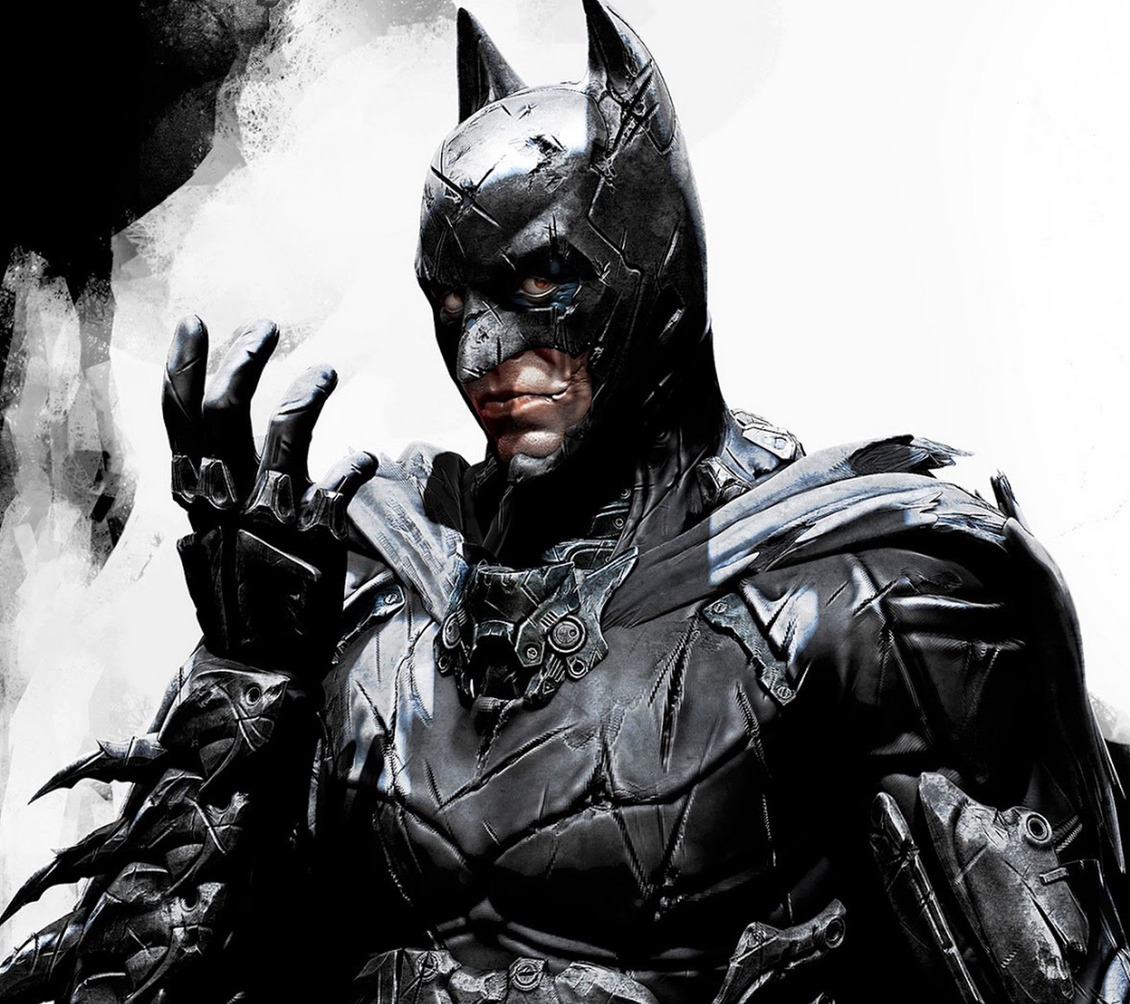 Batman in a black costume with a bat on his arm (cartoon, comics, dc, drawn, hollywood)