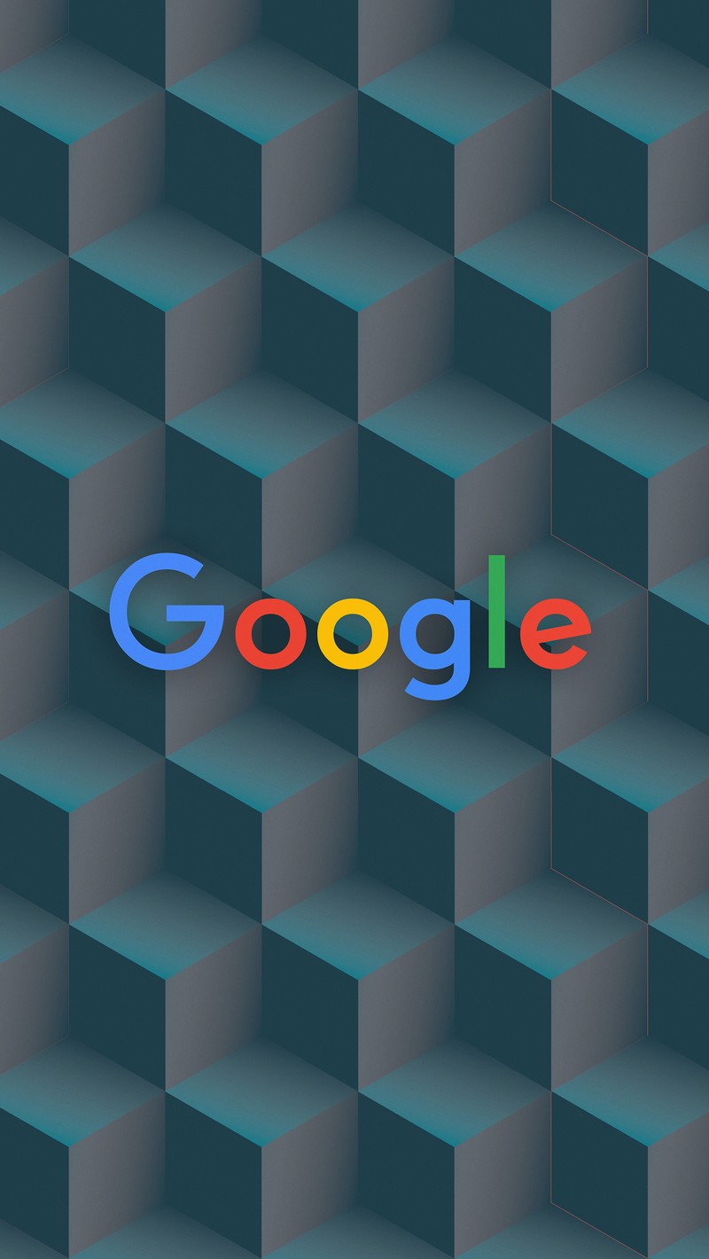 Логотип google на фоне кубов (2015, 3d, куб 3d, fall 2015, google)