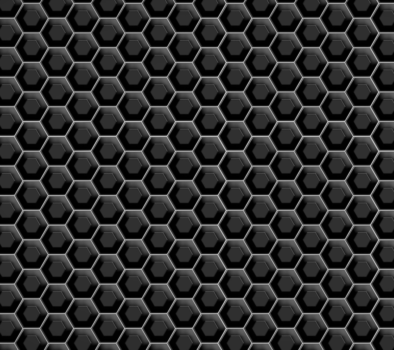 abstract, black, hexagons, metallic Download Wallpaper