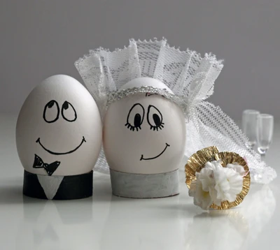 Nupcias caprichosas: Huevos decorativos que celebran el amor