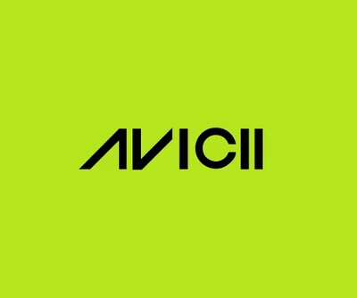 Avicii Logo on Vibrant Green Background