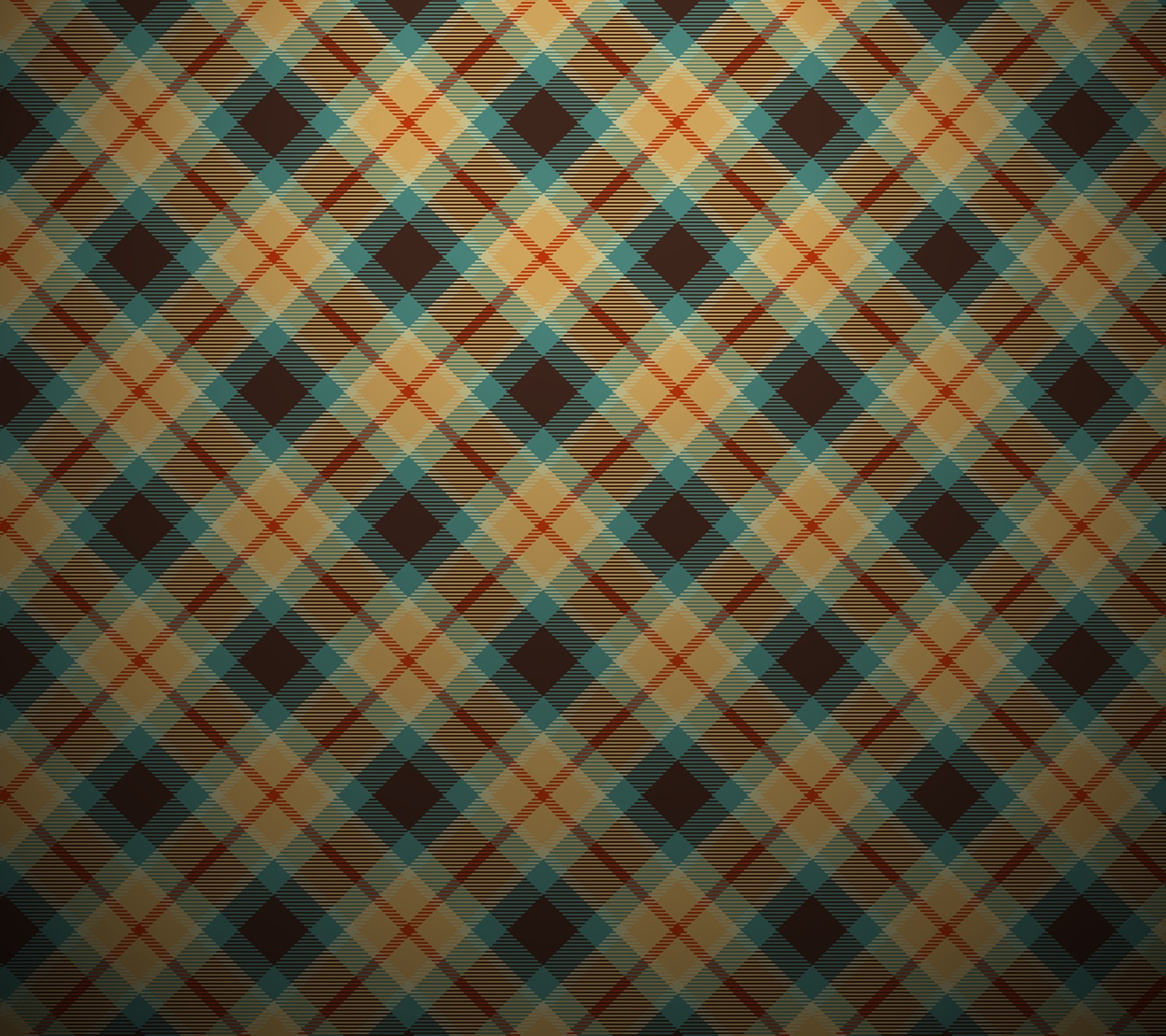 A plaid pattern with a dark background (barbaivan, highlander, minimal, pattern)