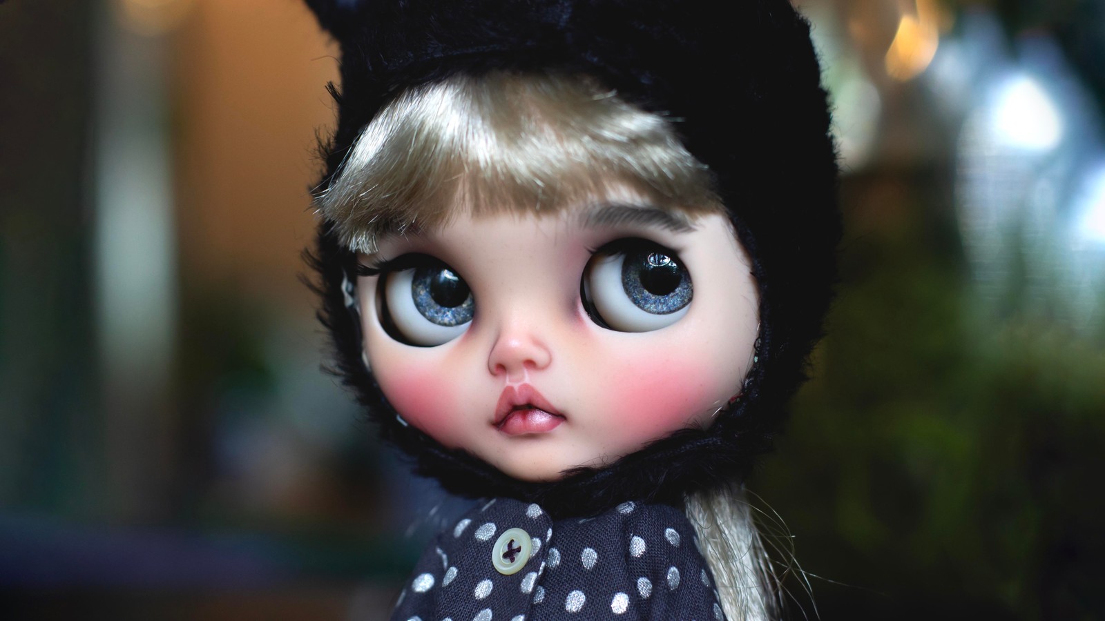 blythe doll, winter, innocent, adorable, 5k wallpaper