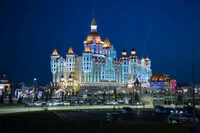 sochi, night, landmark, city, urban area