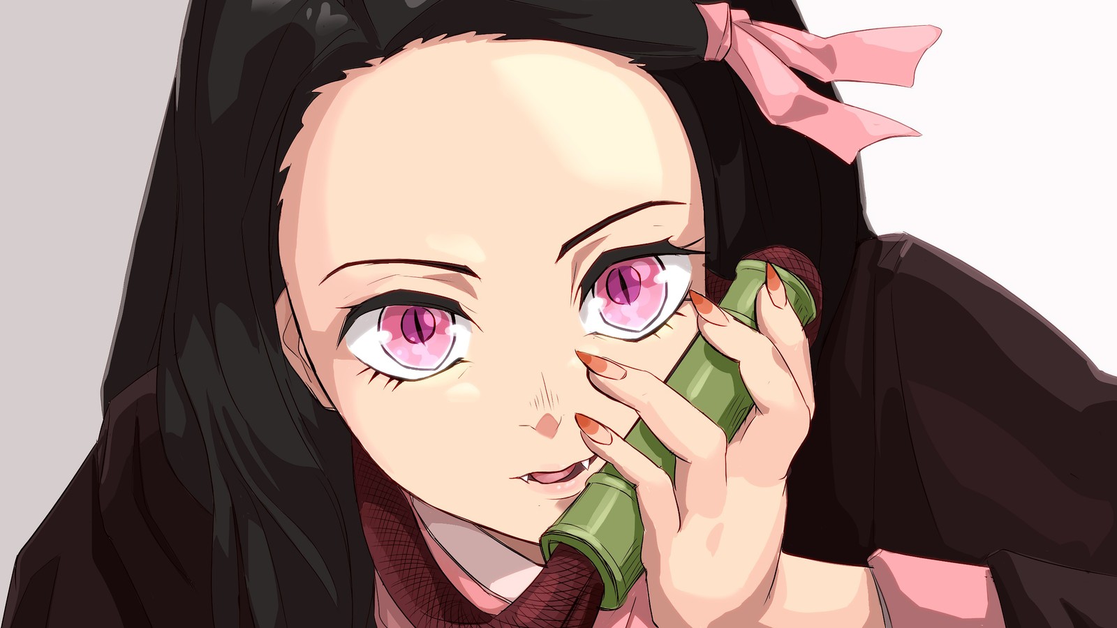 nezuko kamado, kimetsu no yaiba, demon slayer kimetsu no yaiba, anime wallpaper