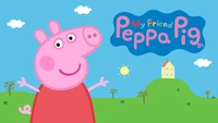 my friend peppa pig, peppa pig, nintendo switch, playstation 4, playstation 5 wallpaper