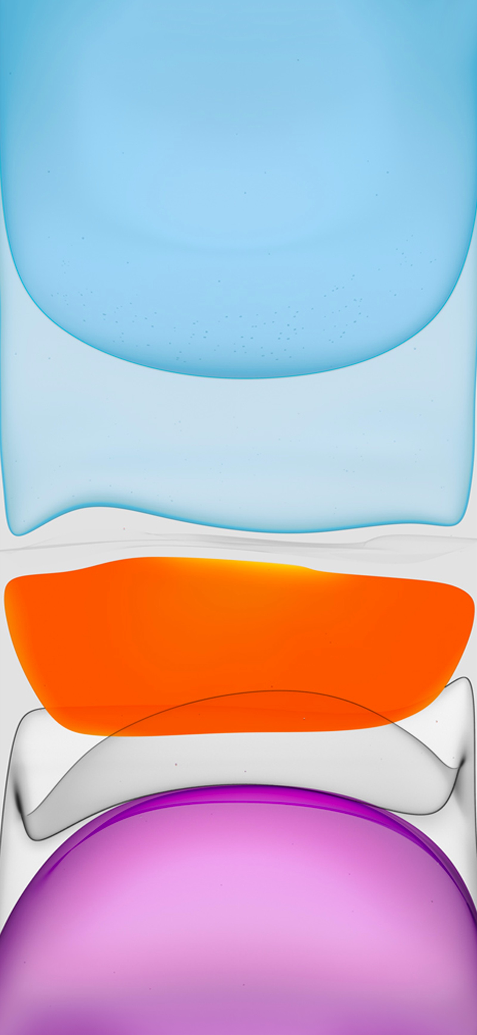 Il y a trois assiettes de couleurs différentes empilées les unes sur les autres (pomme, iphone, iphone 11, pommes, ios 11)