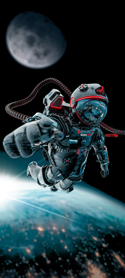 Space Explorer Action Figure in a Cosmic Adventure