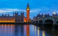 casa do parlamento, big ben, marco, reflexo, cidade