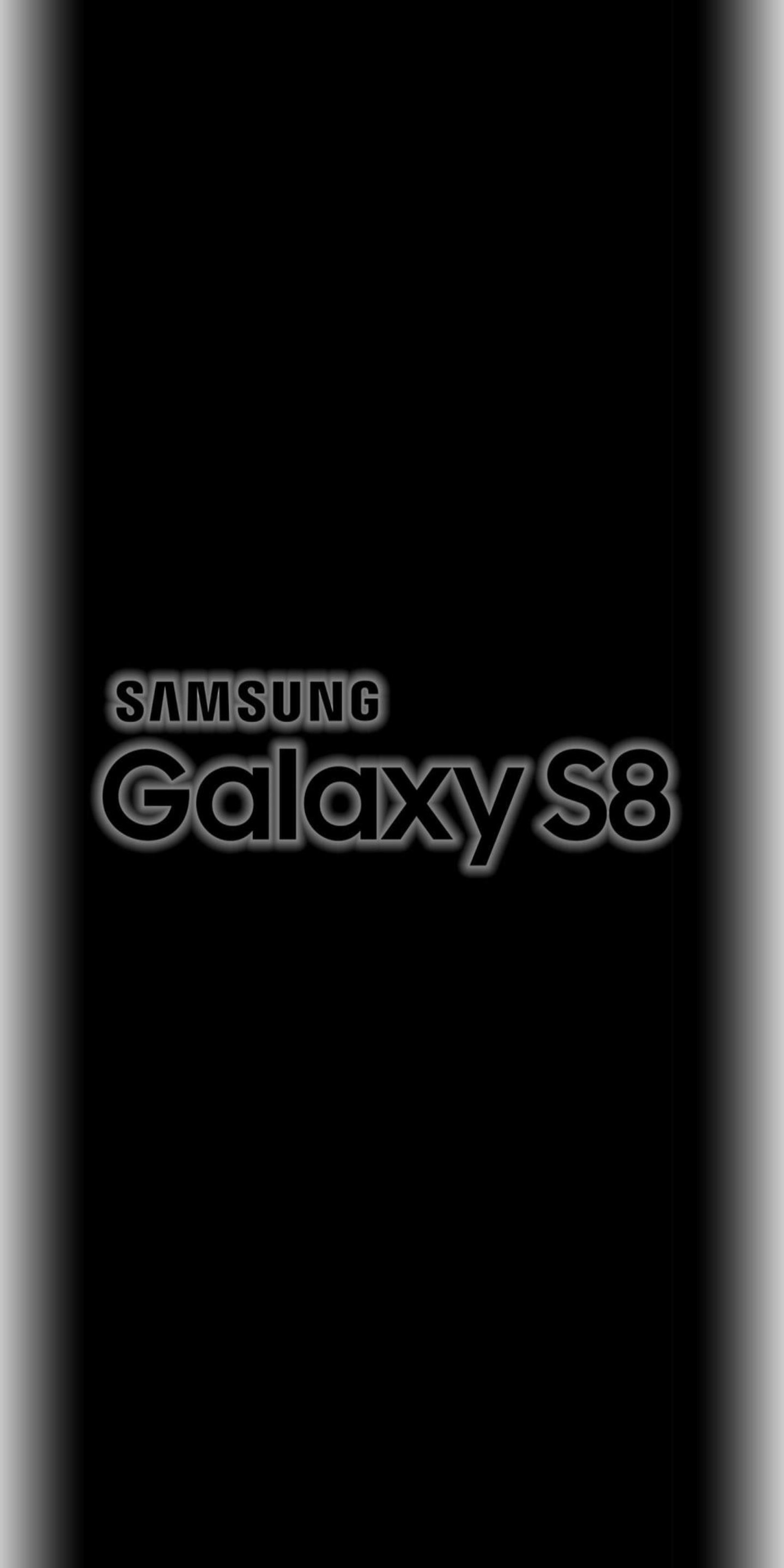 A black samsung s8 wallpaper with the words samsung s8 (funny, galaxy)