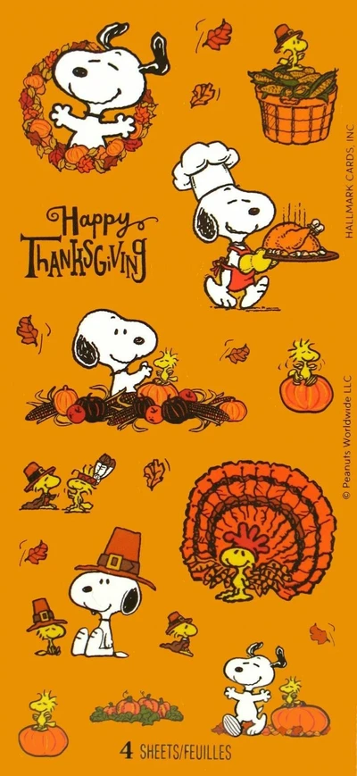 otoño, feliz, snoopy, woodstock