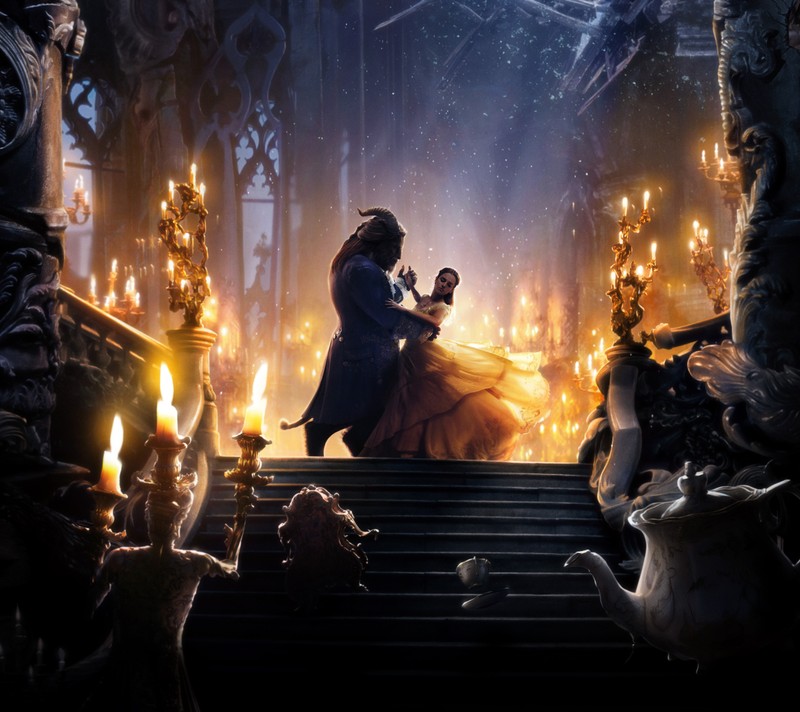 Красавица и чудовище (красавица и чудовище, beauty and the beast, свечи, дисней, disney)