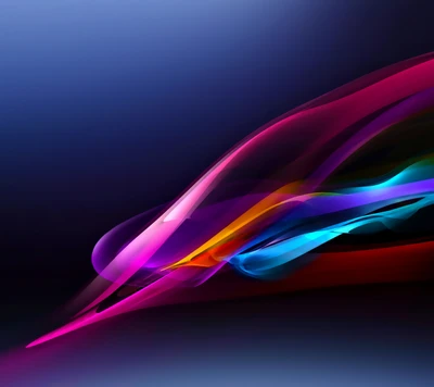 Vibrant Abstract Waves of Light