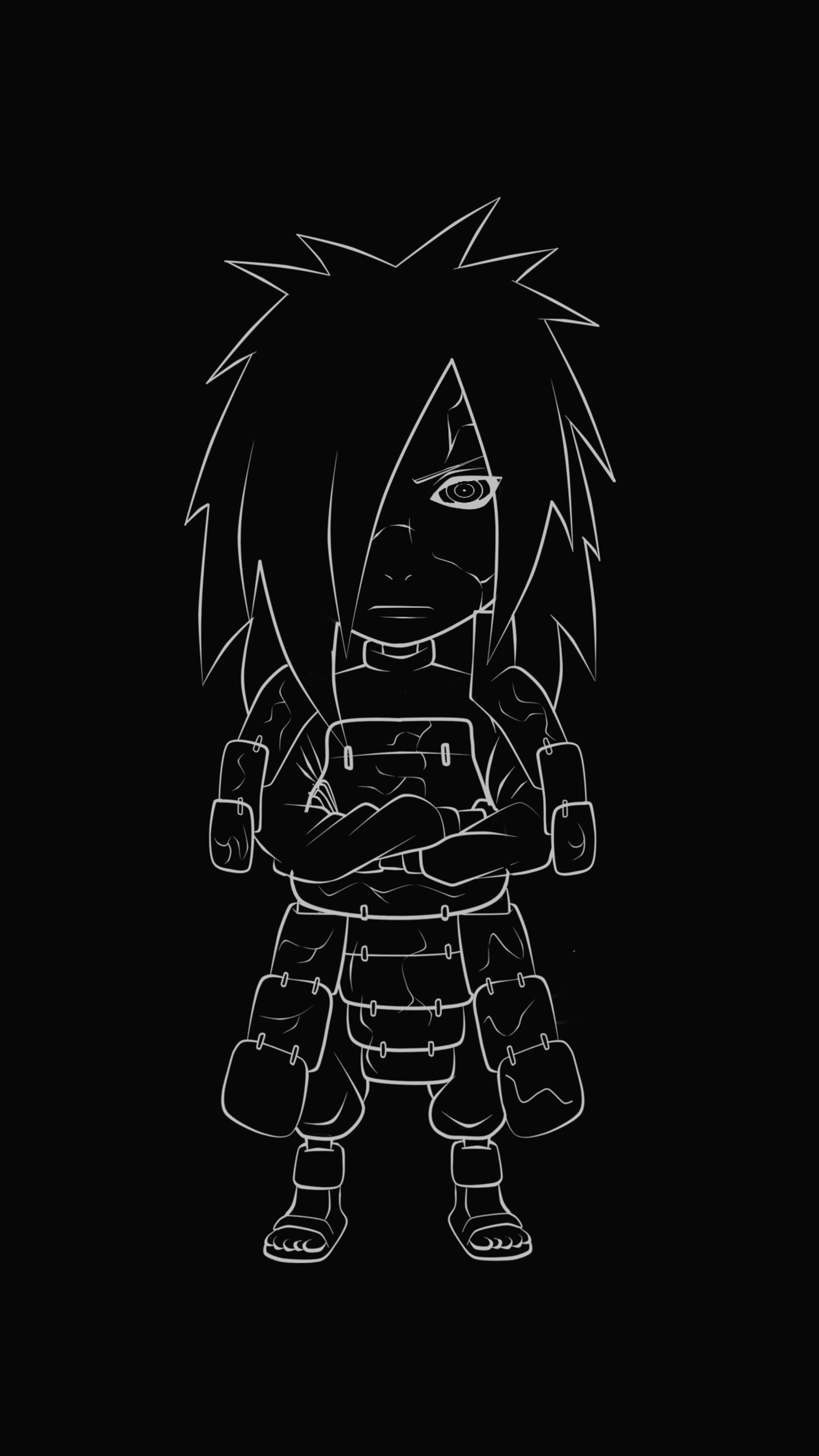 Скачать обои аниме, anime, чёрный, мадара, madara