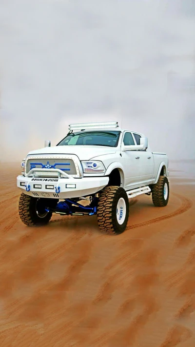 Dodge Ram 4x4 Truck in Desert Terrain