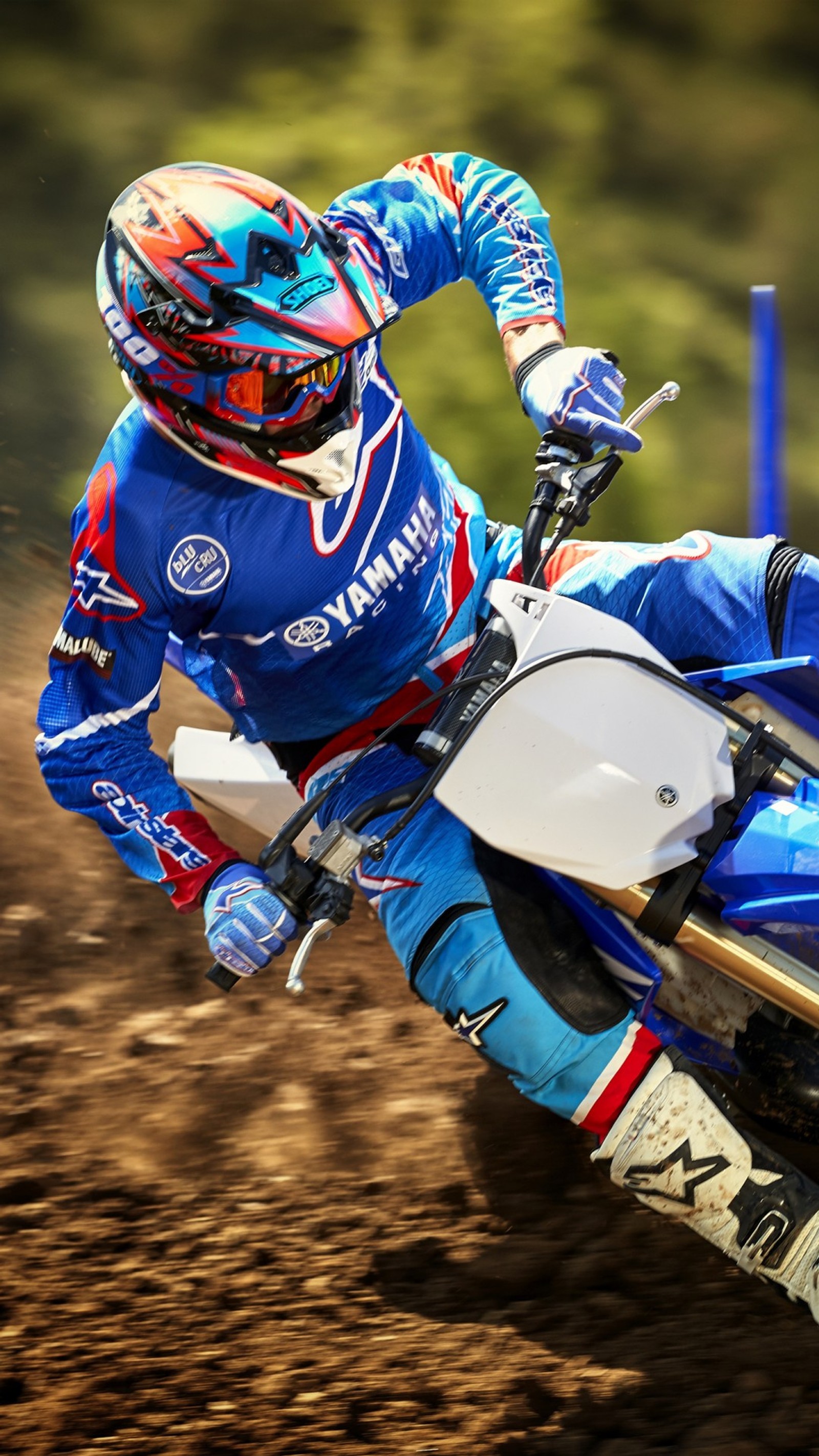 Téléchargez le fond d'écran 2018 yamaha yz250, vélo, saleté, motocross, moto