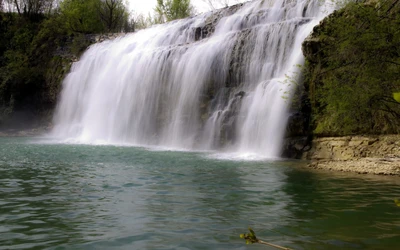 natur, wasserfall, wasserressourcen, gewässer, wasser