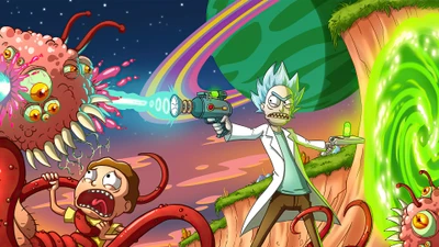 Rick e Morty enfrentam ameaças alienígenas em uma aventura cósmica