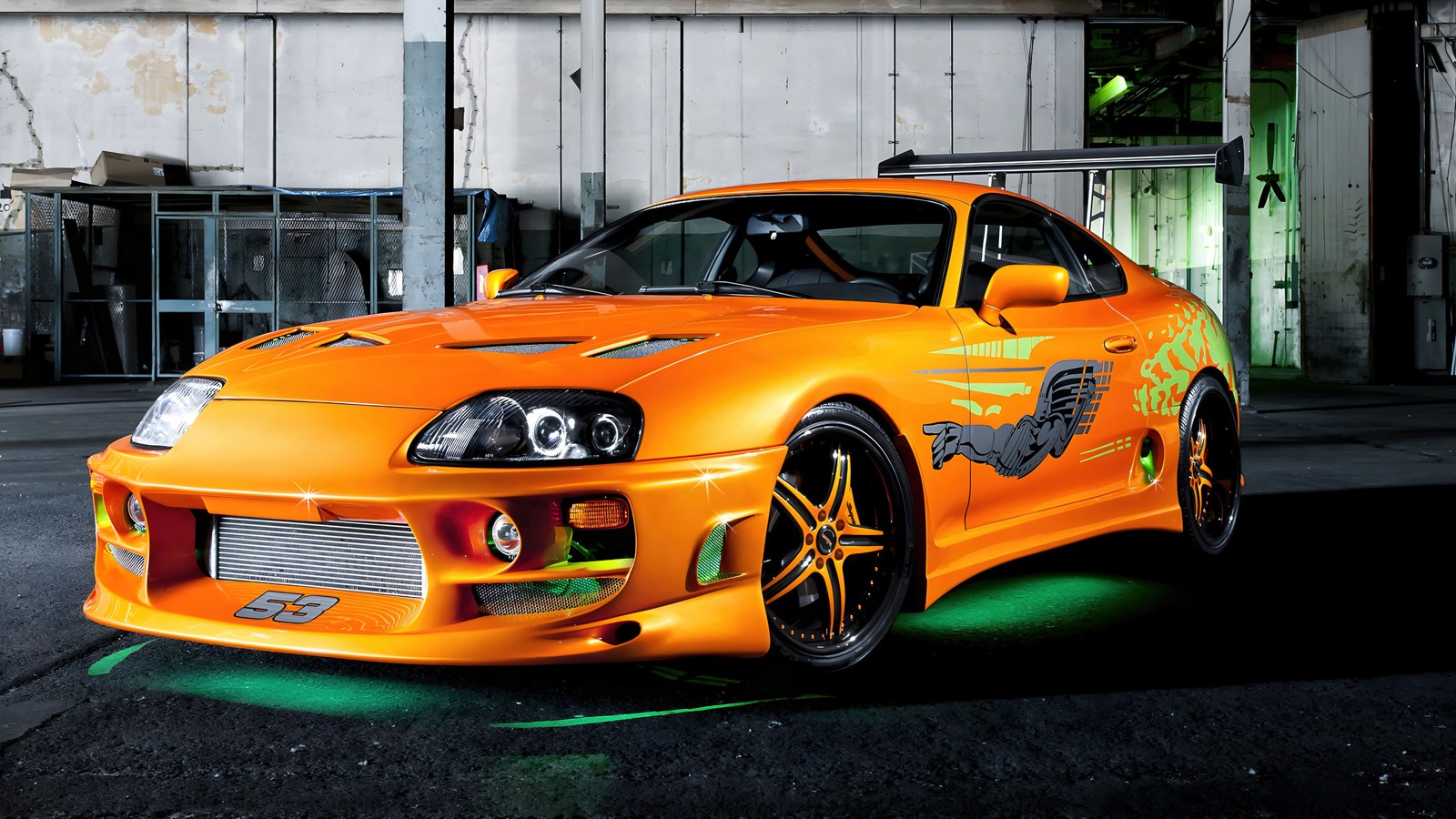 Baixar papel de parede toyota supra mk4, ajuste personalizado, carros jdm, carros amarelos, fundo monocromático