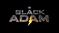 Logo de Black Adam - super-héros DC Comics sur fond noir