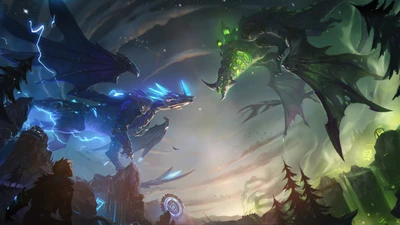 Epos Kampf der Drachen in Arkane: League of Legends Schlacht